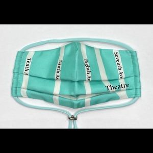 Luxury Face Mask Handcrafted With Designer Scarf, Manhattan Theatre District